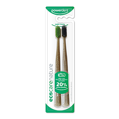 imagem do produto Escova Dental Eco Care NATURE com 2 unidades