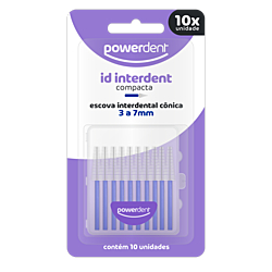 imagem de Escova Dental ID Cnica (3 a 7mm Azul)