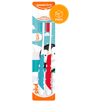 imagem do produto Escova Dental Infantil Piu PACK com 2 Unidades