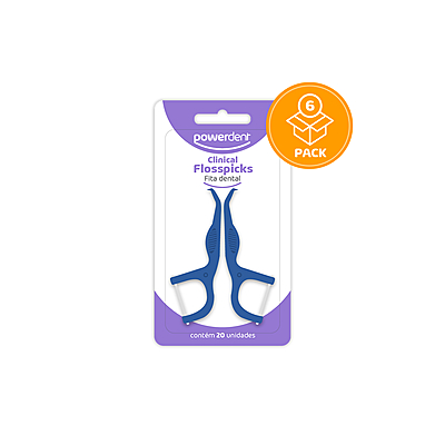imagem do produto Fio Dental Floss Picks Adulto com 20 unidade (BLISTER)