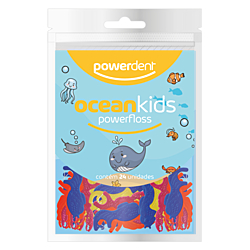 imagem de Fio Dental Powerfloss OCEAN KIDS com 24 unidade